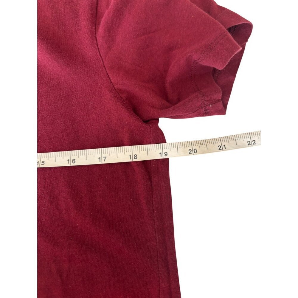 Women's Burgundy Marilyn Monroe Graphic T-shirt - Picture 4 of 7